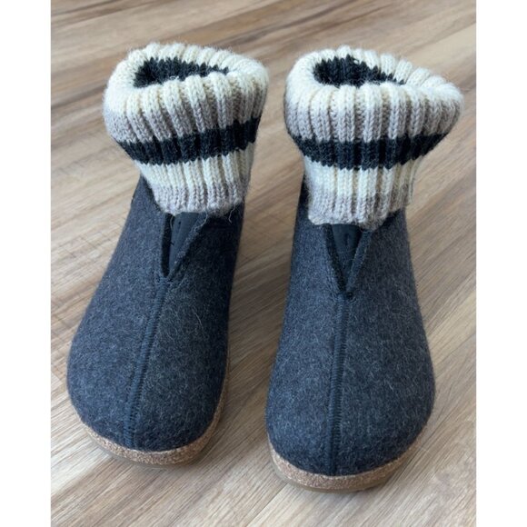 Women's Haflinger‎ Grizzly Kristina Wool Boot Charcoal Grey EU 38 - Picture 1 of 9